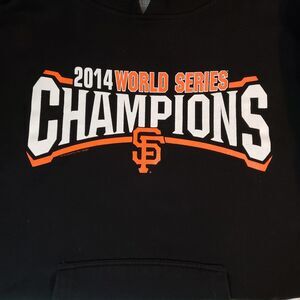 SF SAN FRANCISCO GIANTS 2014 WORLD CHAMPIONS HOODIE SWEATSHIRT  MLB Mens LARGE L